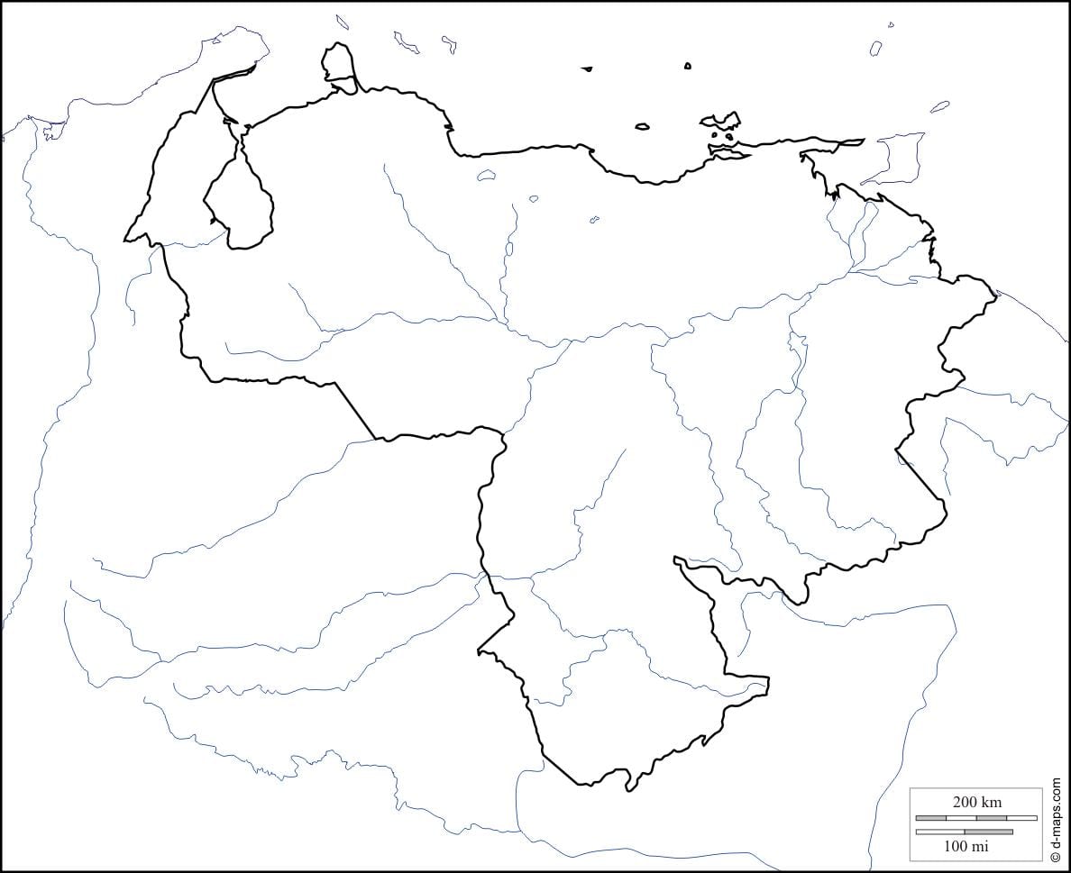 venezuela tühi kaart