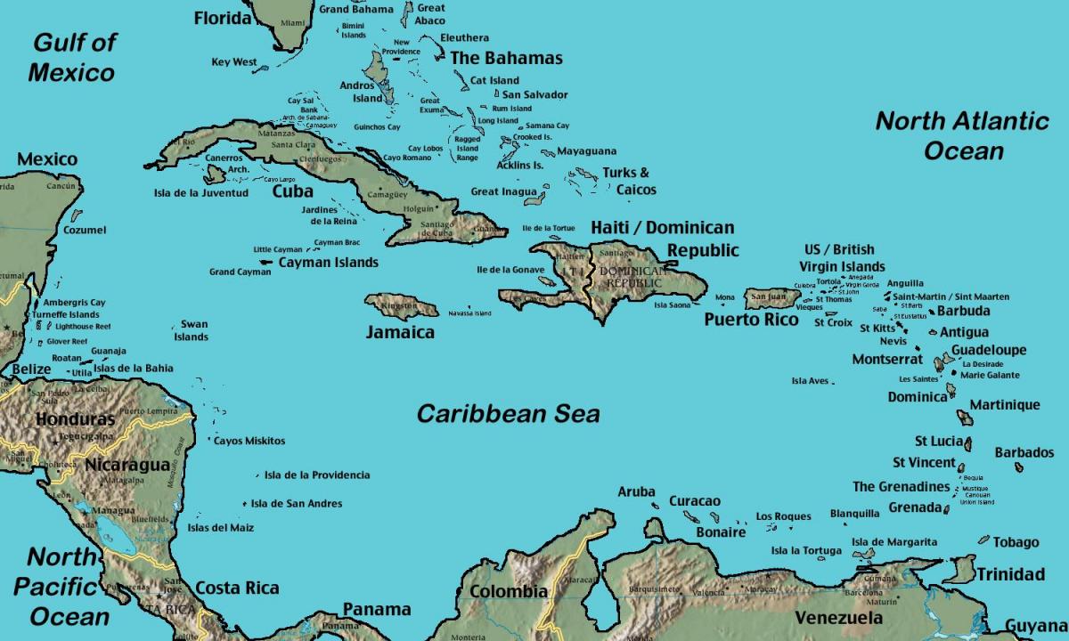 saarte off venezuela kaart