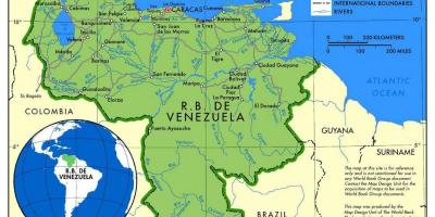 Kaart kaart de venezuela