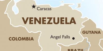 Venezuela pealinna kaart