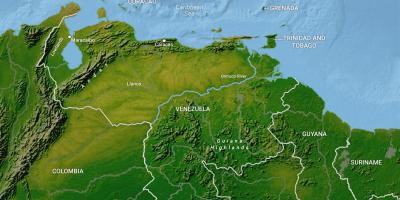 Kaart venezuela geograafia