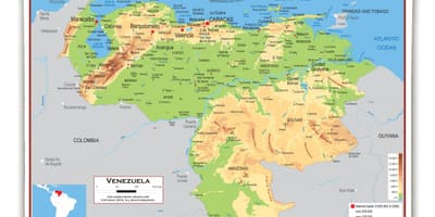 Kaart venezuela tõus