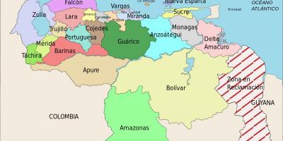 Kaart venezuela ühendriigid